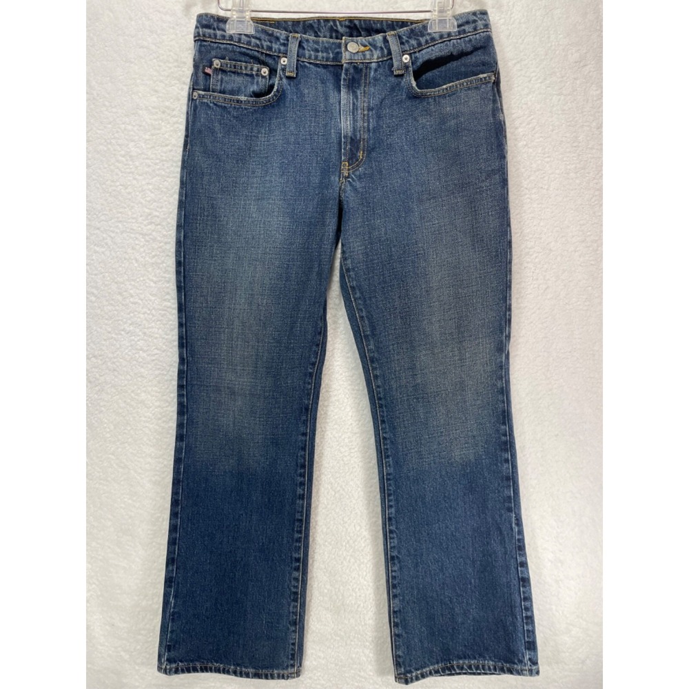 Ralph Lauren Women's size 12 x 32 Bootcut 100% Cotton‎ Jeans